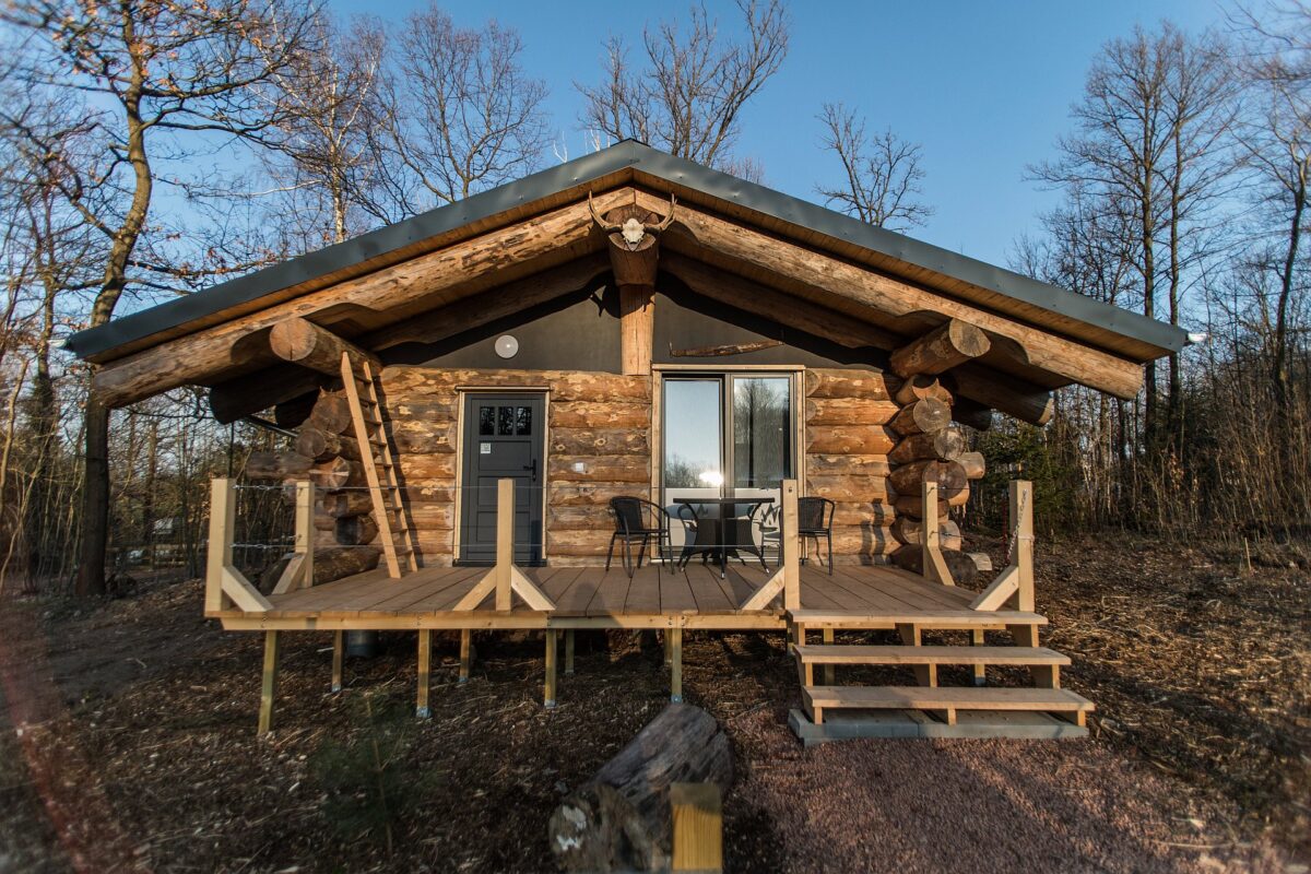 Blockhaus im Naturbad Niederwiesa